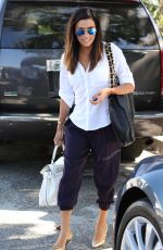 EVA LONGORIA Leaves Ken Paves Hair Salon in Los Angeles