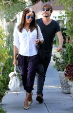 EVA LONGORIA Leaves Ken Paves Hair Salon in Los Angeles