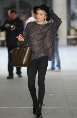 FEARNE COTTON Arrives at BBC Radio 1 Studios in London