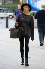 FEARNE COTTON Arrives at BBC Radio 1 Studios in London