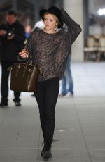 FEARNE COTTON Arrives at BBC Radio 1 Studios in London