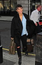 FRANKIE BRIDGE Arrives at BBC Radio 1 Studios in London