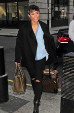 FRANKIE BRIDGE Arrives at BBC Radio 1 Studios in London