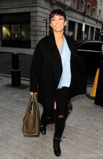 FRANKIE BRIDGE Arrives at BBC Radio 1 Studios in London