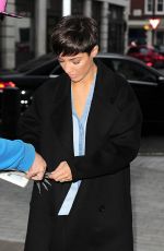 FRANKIE BRIDGE Arrives at BBC Radio 1 Studios in London