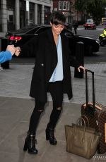 FRANKIE BRIDGE Arrives at BBC Radio 1 Studios in London