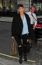 FRANKIE BRIDGE Arrives at BBC Radio 1 Studios in London