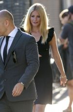 GWYNETH PALTROW Arrives at Jimmy Kimmel Live! in Hollywood