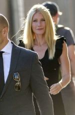 GWYNETH PALTROW Arrives at Jimmy Kimmel Live! in Hollywood