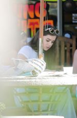 HAILEE STEINFELD and SOPHIE TURNER Enjoying Some Frozen Yogurt in Malibu