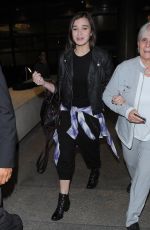HAILEE STEINFELD Arrives at Los Angeles International Airport