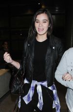 HAILEE STEINFELD Arrives at Los Angeles International Airport