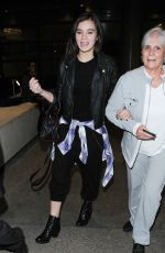 HAILEE STEINFELD Arrives at Los Angeles International Airport