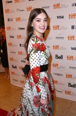 HAILEE STEINFELD at The Keeping Room premiere in Toronto