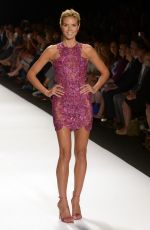 HEIDI KLUM at Project Runway Fashion Show in New York
