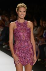 HEIDI KLUM at Project Runway Fashion Show in New York