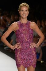 HEIDI KLUM at Project Runway Fashion Show in New York