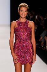HEIDI KLUM at Project Runway Fashion Show in New York