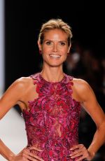 HEIDI KLUM at Project Runway Fashion Show in New York