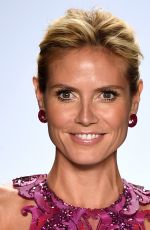 HEIDI KLUM at Project Runway Fashion Show in New York
