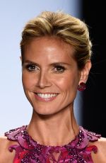 HEIDI KLUM at Project Runway Fashion Show in New York
