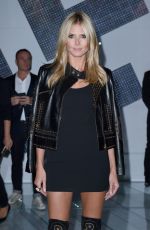HEIDI KLUM at Versace Fashion Show in Milan