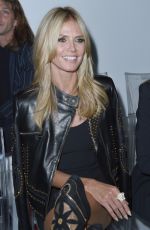 HEIDI KLUM at Versace Fashion Show in Milan