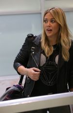 HILARY DUFF Arrives at Airport in Sydney