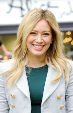 HILARY DUFF in Short Dress on he Set of Younger in New York