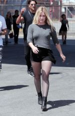 HILARY DUFF on the Set of All About You Music Video in Los Angeles