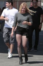 HILARY DUFF on the Set of All About You Music Video in Los Angeles