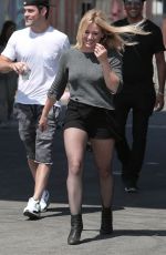 HILARY DUFF on the Set of All About You Music Video in Los Angeles