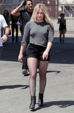 HILARY DUFF on the Set of All About You Music Video in Los Angeles