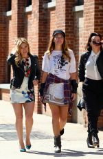 HILARY DUFF on the Set of Younger in New York