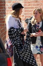 HILARY DUFF on the Set of Younger in New York