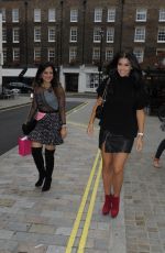 IMOGEN THOMAS Arrives at Chiltern Firehouse in London
