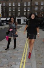 IMOGEN THOMAS Arrives at Chiltern Firehouse in London