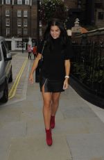 IMOGEN THOMAS Arrives at Chiltern Firehouse in London