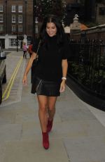 IMOGEN THOMAS Arrives at Chiltern Firehouse in London