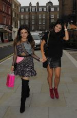 IMOGEN THOMAS Arrives at Chiltern Firehouse in London