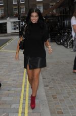 IMOGEN THOMAS Arrives at Chiltern Firehouse in London