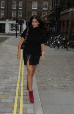 IMOGEN THOMAS Arrives at Chiltern Firehouse in London