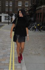 IMOGEN THOMAS Arrives at Chiltern Firehouse in London