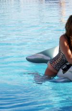 IMOGEN THOMAS in Bikini at a Pool in Sicily