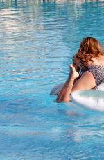 IMOGEN THOMAS in Bikini at a Pool in Sicily