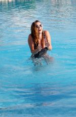 IMOGEN THOMAS in Bikini at a Pool in Sicily