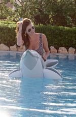 IMOGEN THOMAS in Bikini at a Pool in Sicily