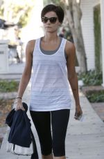 JAIMIE ALEXANDER in Tights :eaves a Gym in West Hollywood
