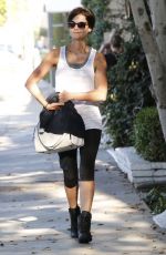 JAIMIE ALEXANDER in Tights :eaves a Gym in West Hollywood