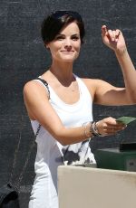 JAIMIE ALEXANDER Leaves Barneys New York in Beverly Hills